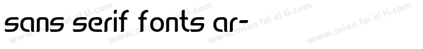 sans serif fonts ar字体转换